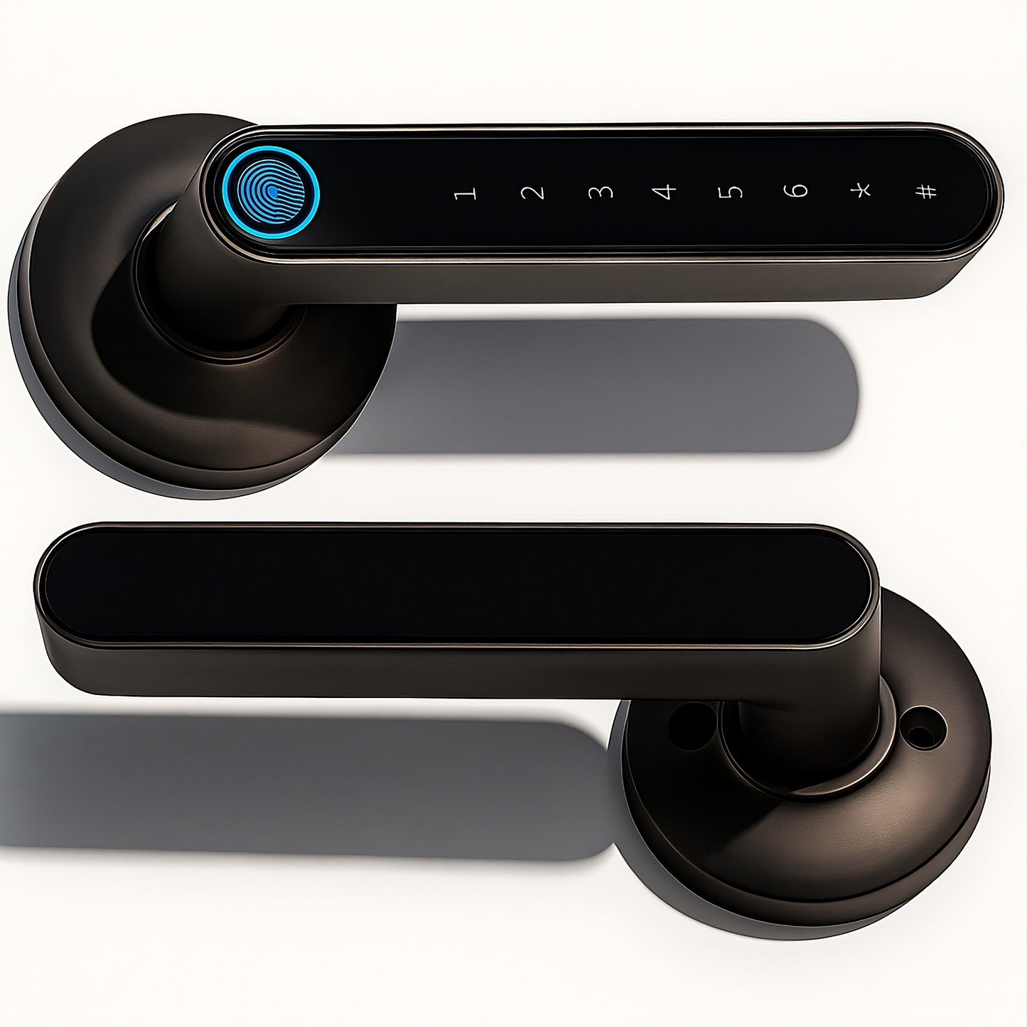 Nexora Fingerprint Door Lock – 4-in-1 Bluetooth Smart Lock